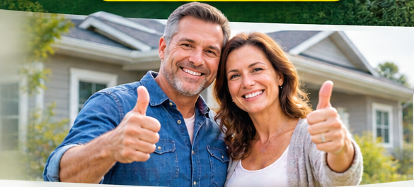 Happy homeowners